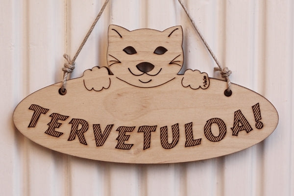 Kissa -oviopaste (tervetuloa)