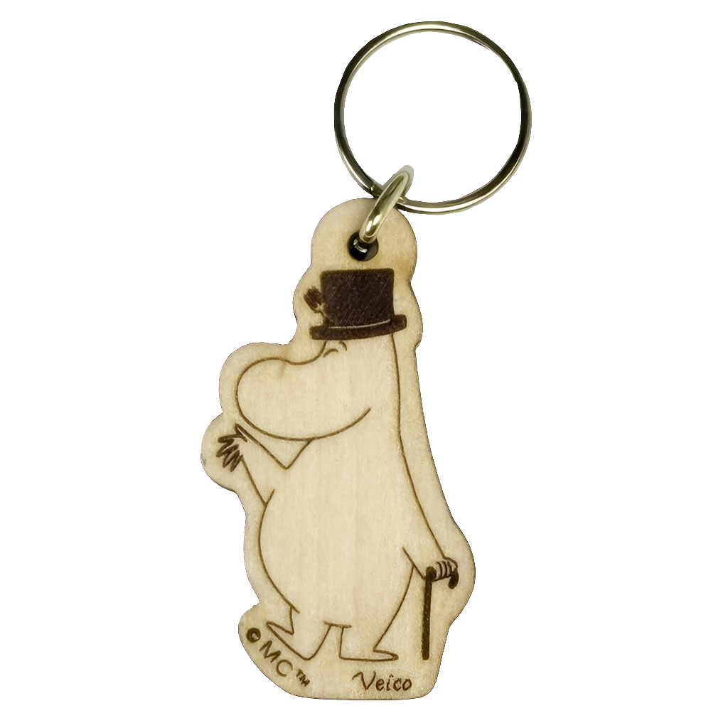 Muumipappa tepastelee -avaimenperä