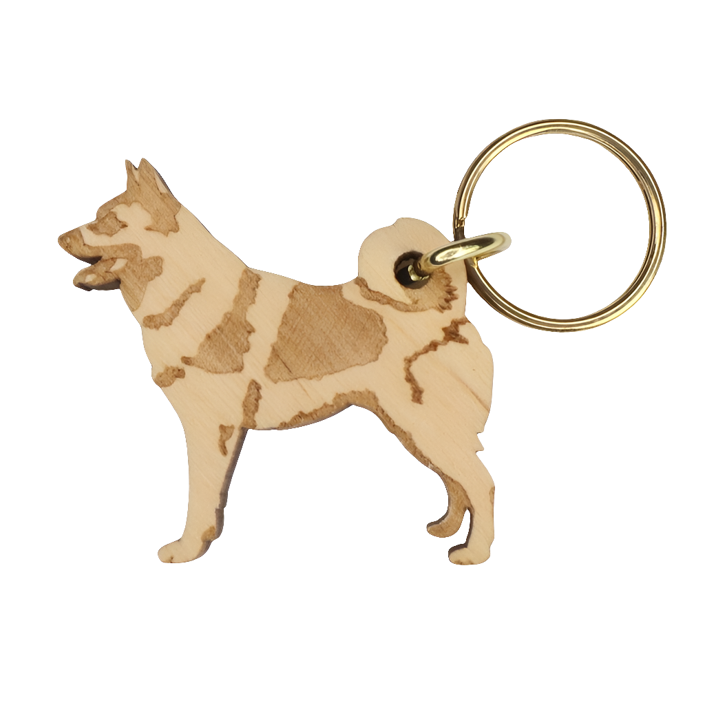 Harmaa Norjanhirvikoira -avaimenperä