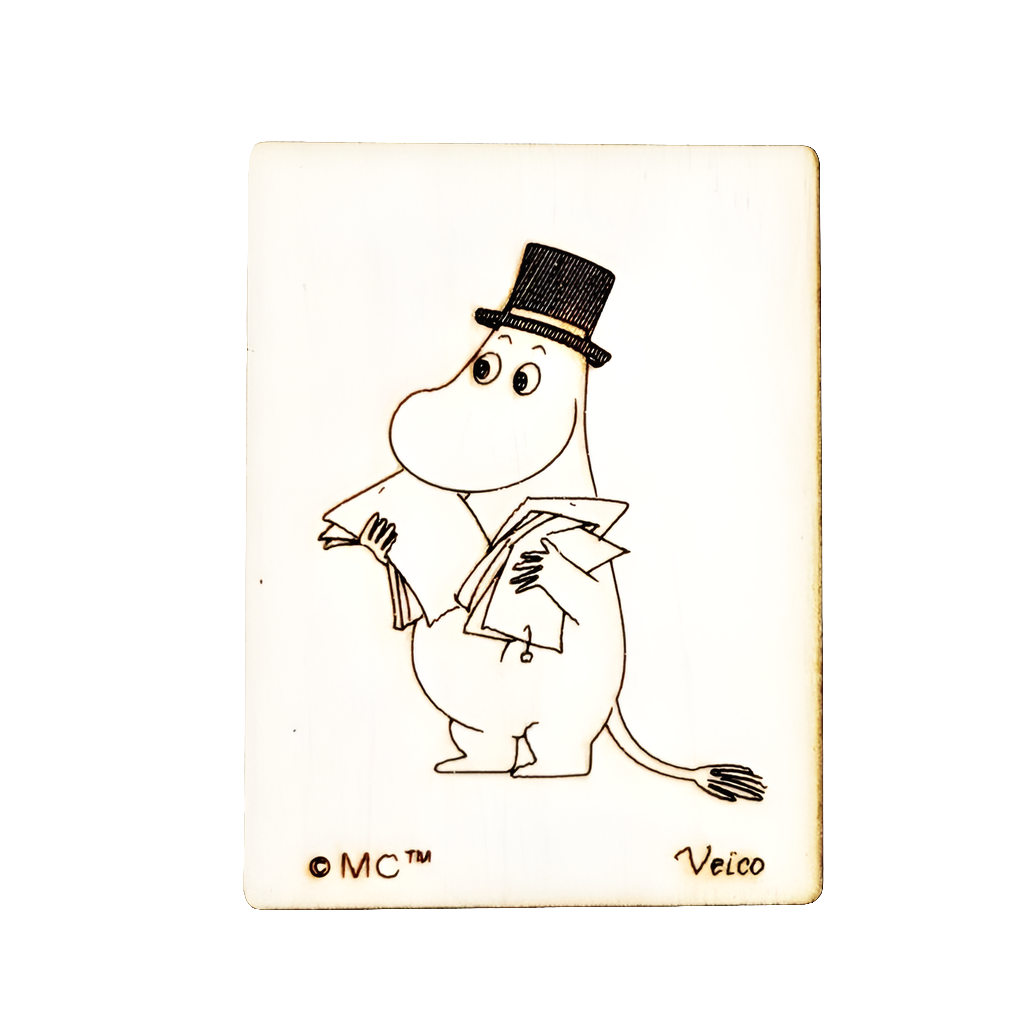 Muumipappa ja paperit -magneetti