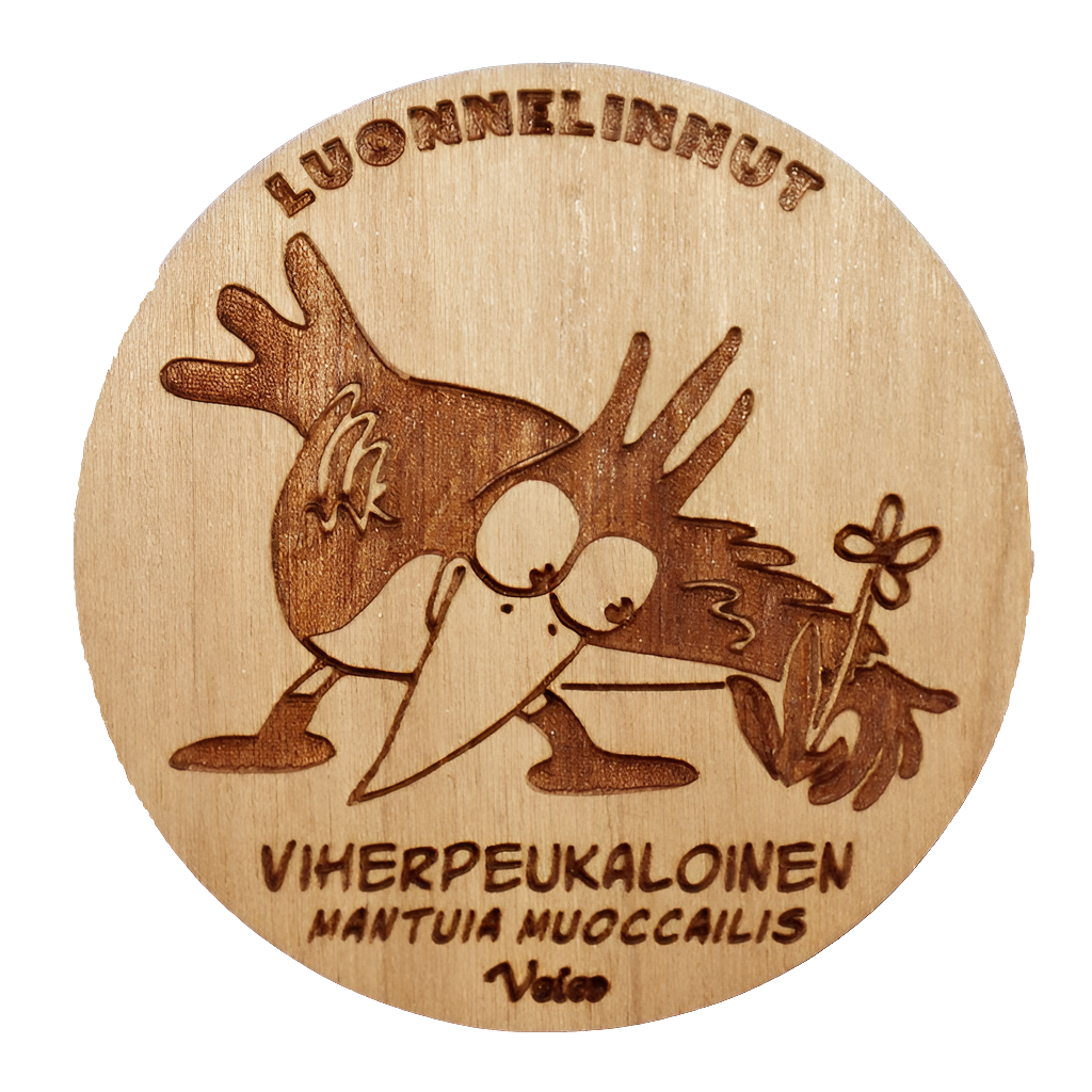 Viherpeukaloinen (Mantuia muiccailis) -magneetti