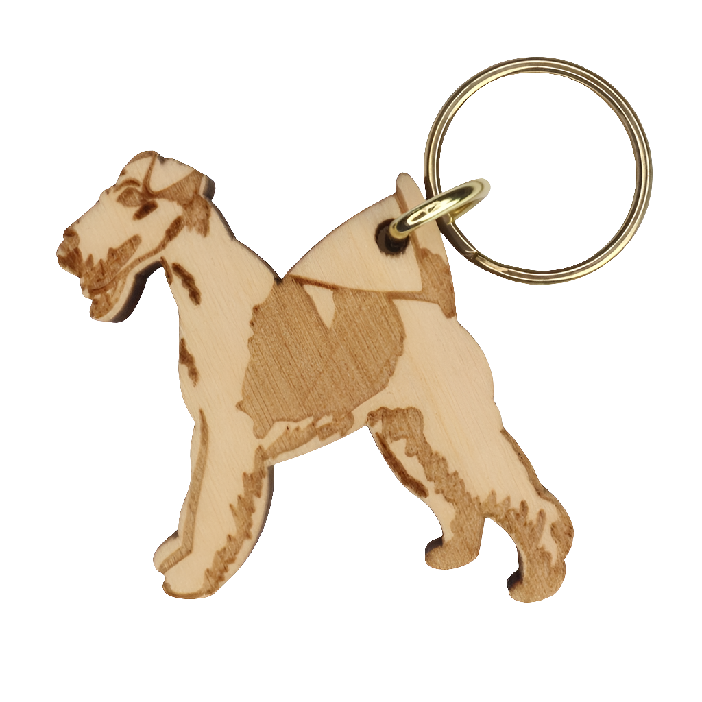 Kettuterrieri karkeakarvainen -avaimenperä