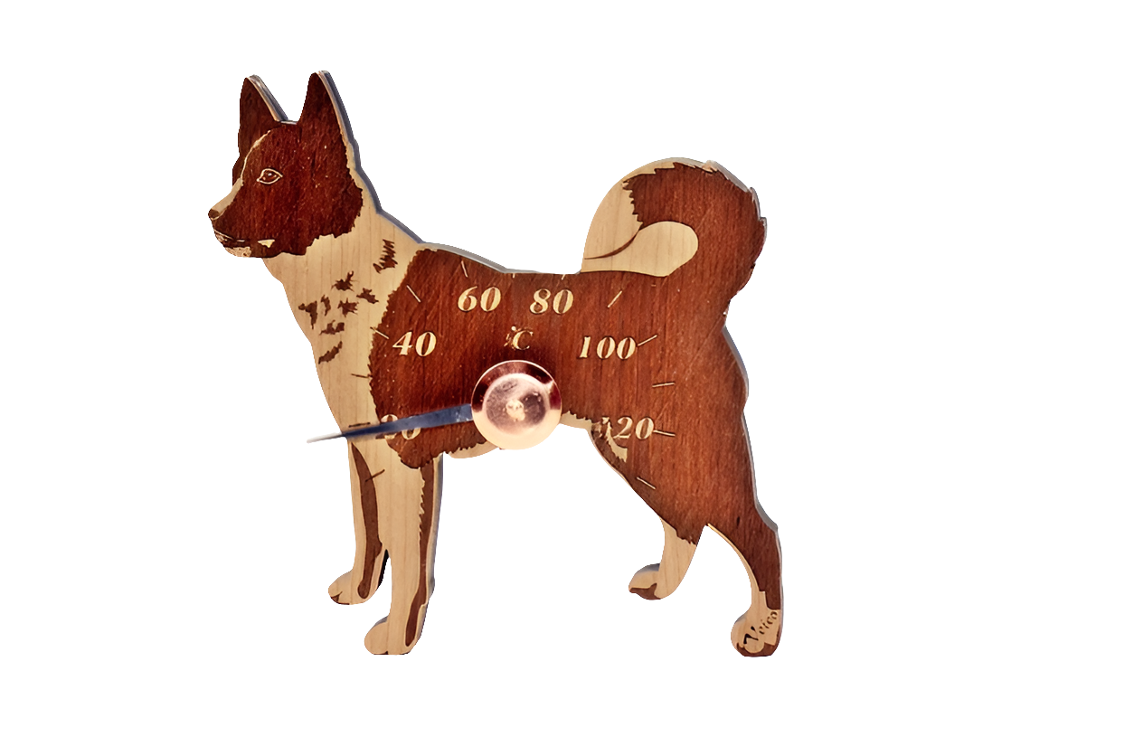 Karjalankarhukoira -saunamittari