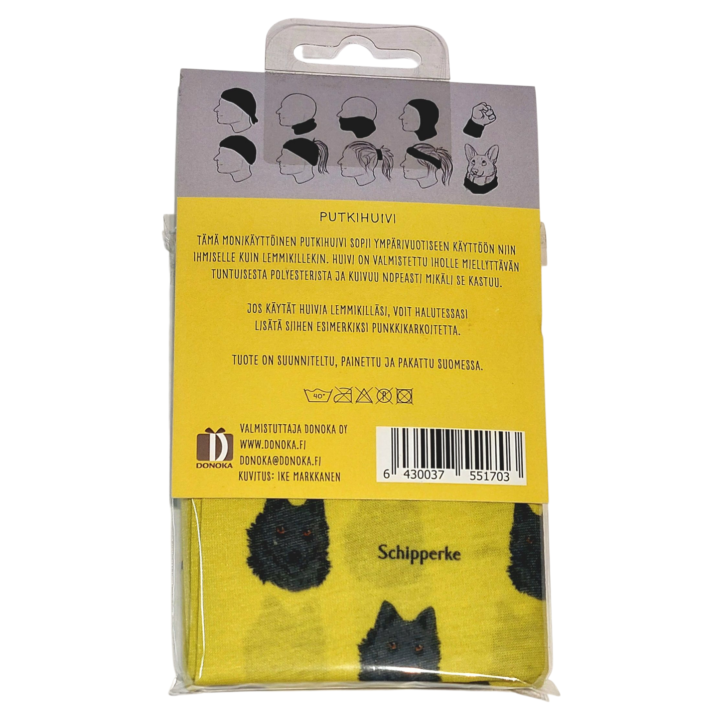 Schipperke -putkihuivi