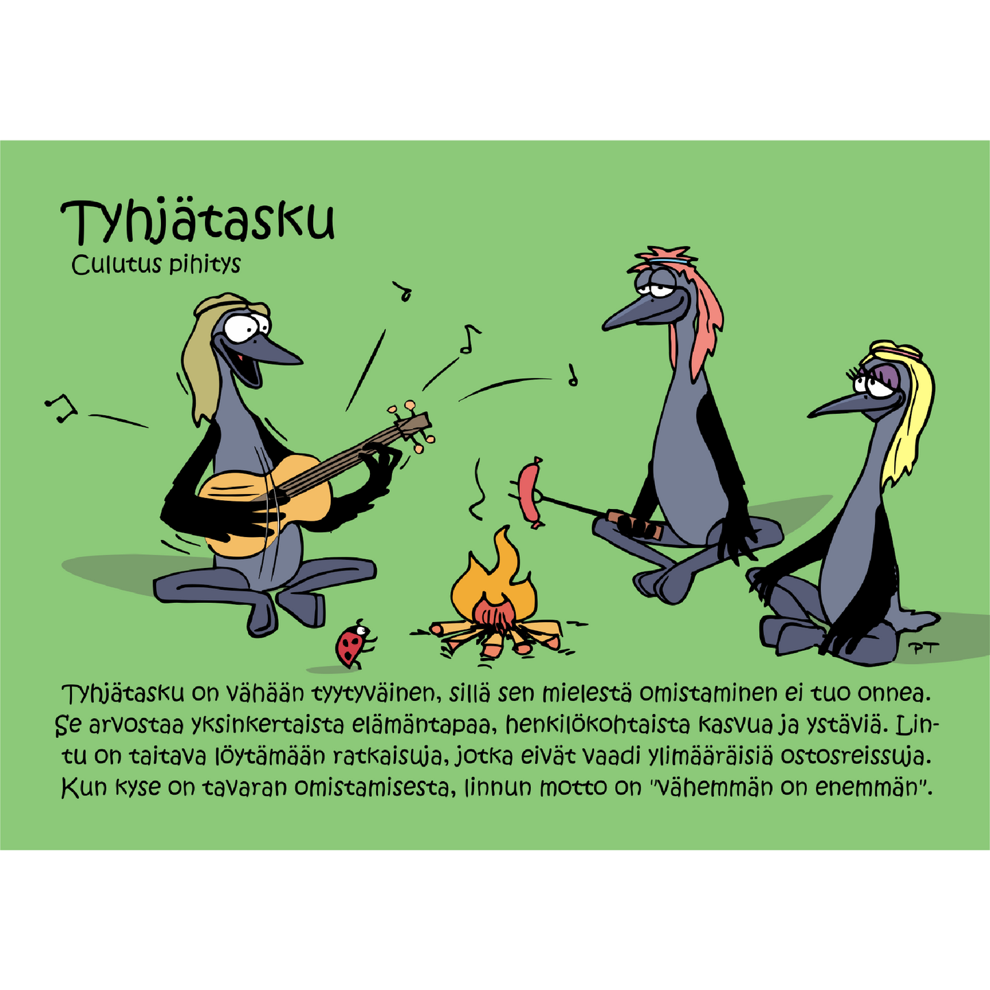 Tyhjätasku (Culutus pihitys) -postikortti
