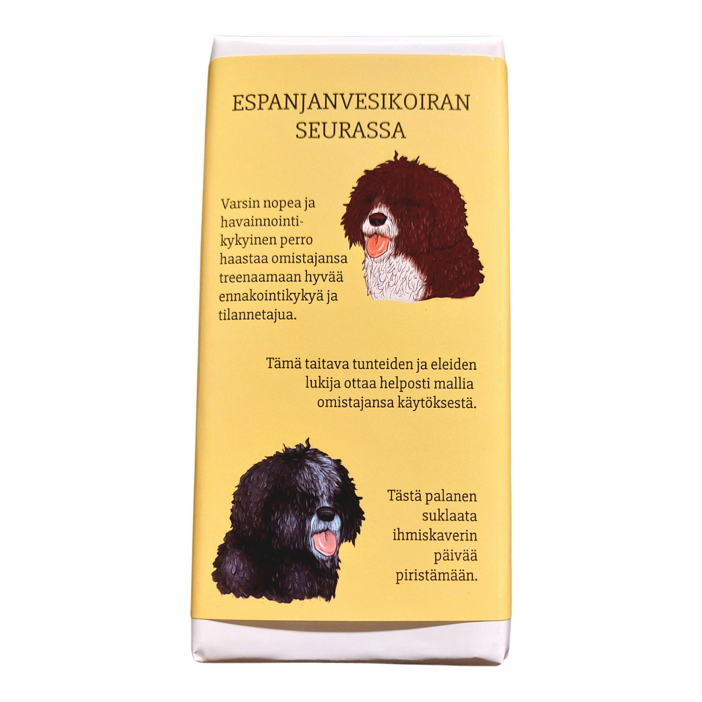 Espanjanvesikoiran seurassa -suklaa 100g