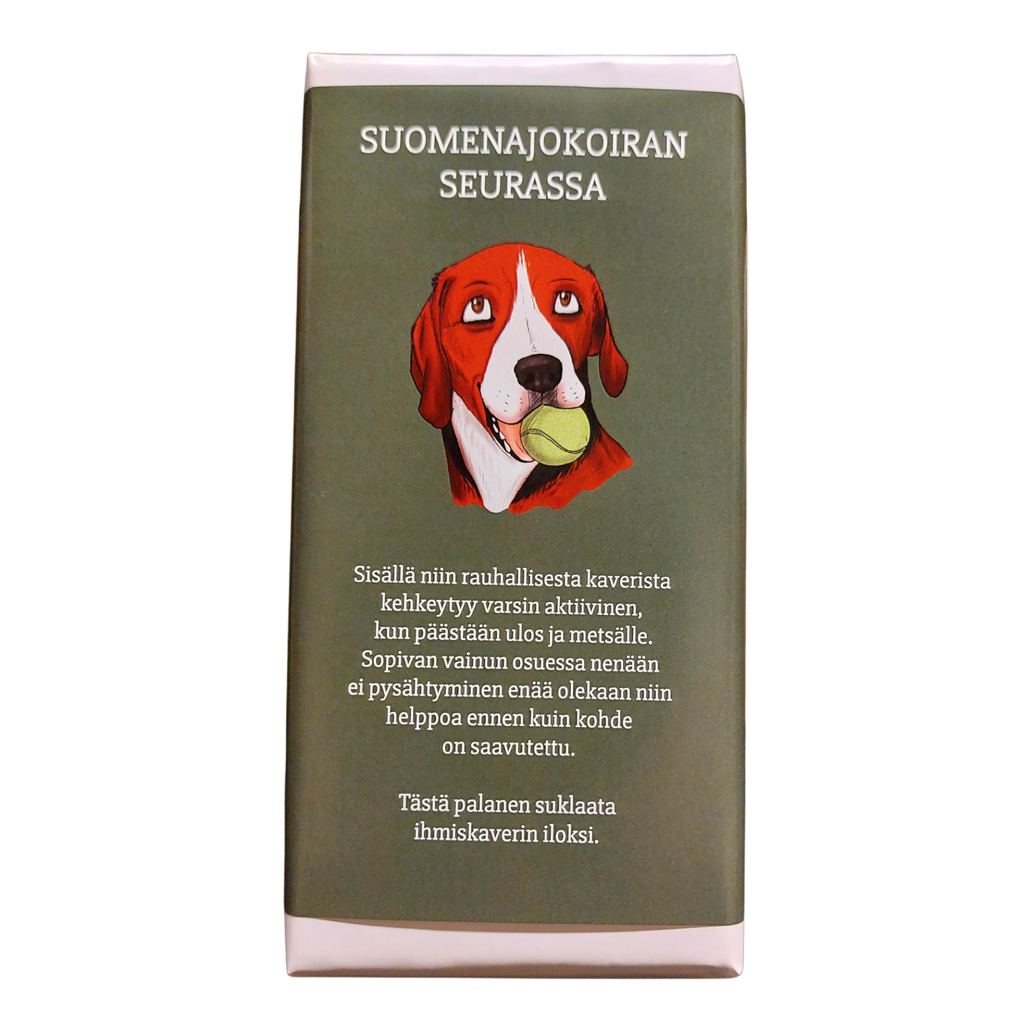 Suomenajokoiran seurassa -suklaa 100g