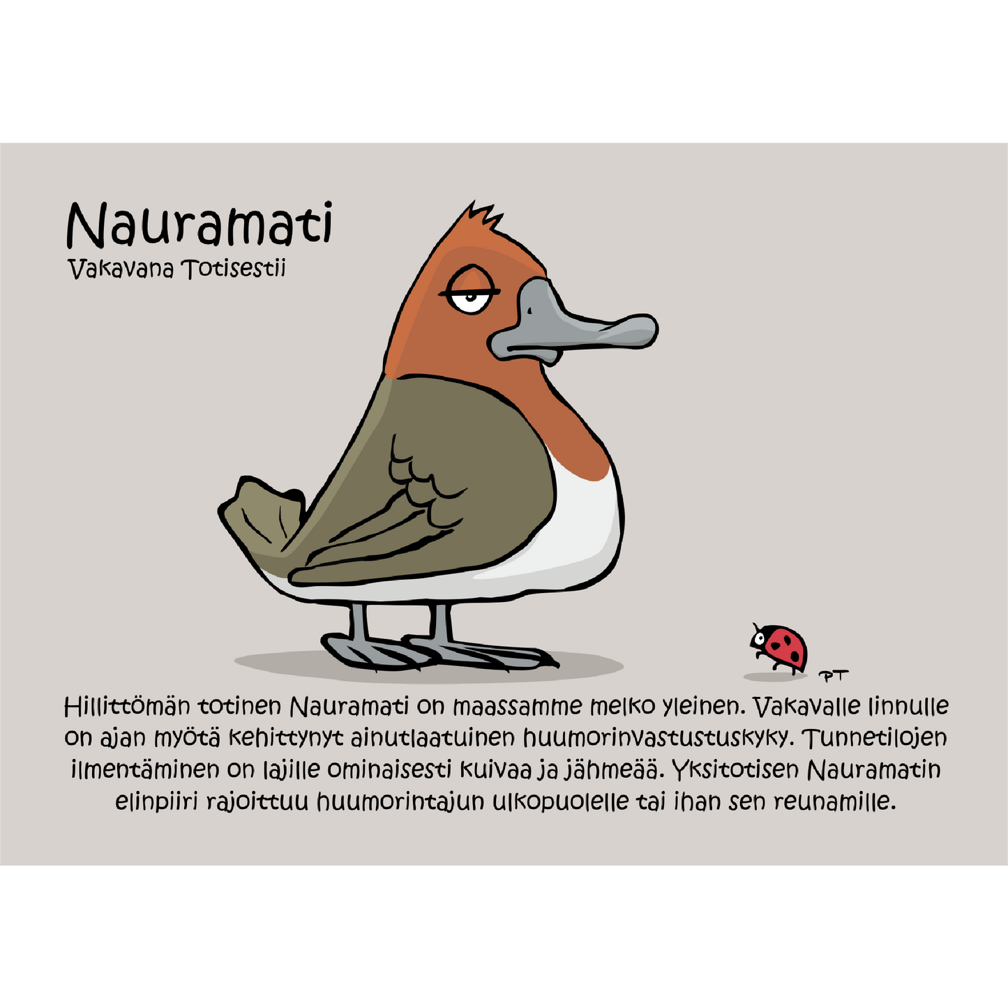 Nauramati (Vakavana Totisestii) -postikortti