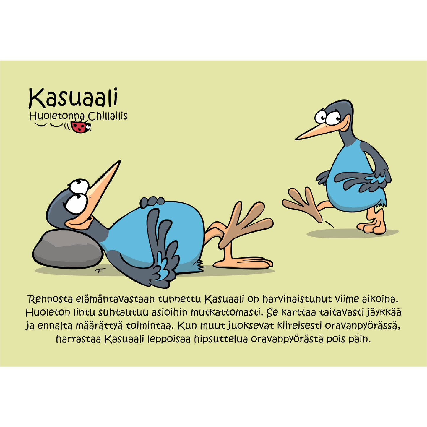 Kasuaali (Huoletonna Chillailis) -postikortti