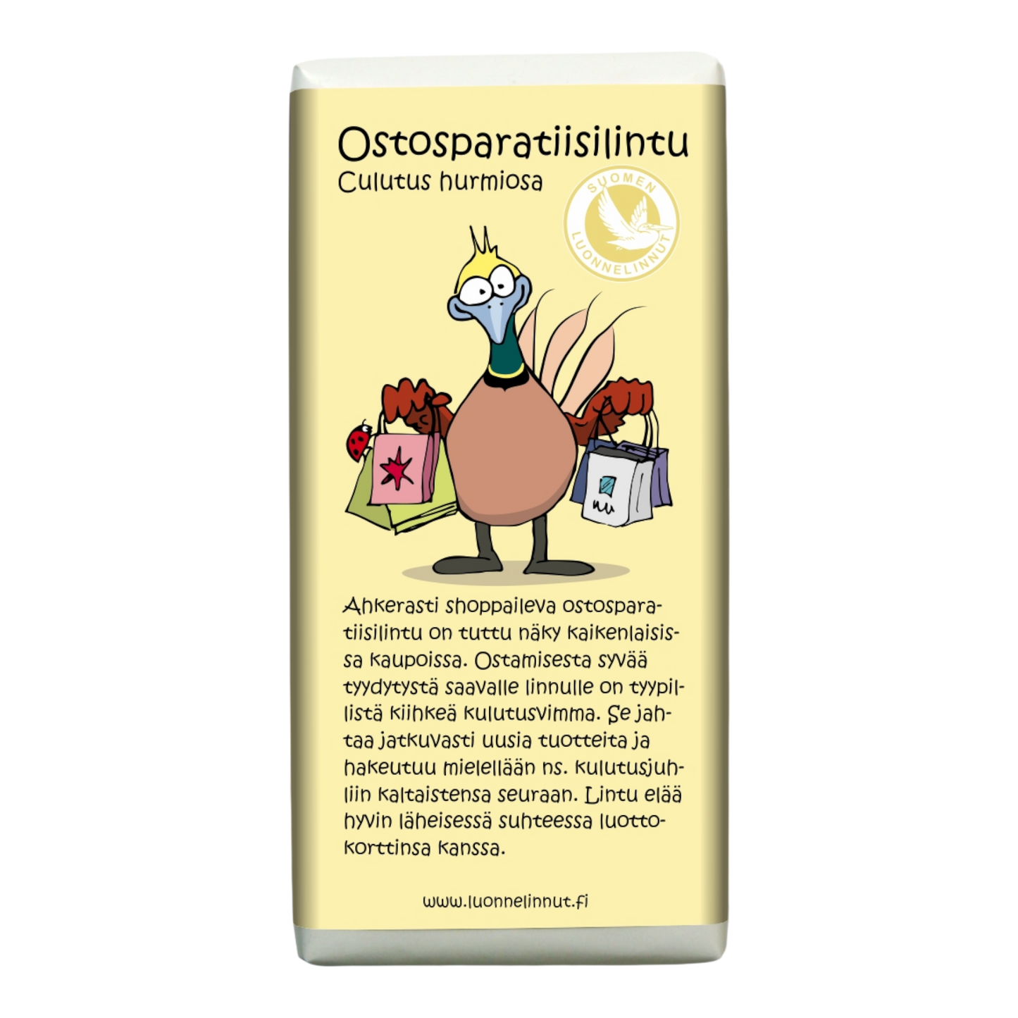 Ostosparatiisilintu (Culutus Hurmiosa) -suklaa 100g