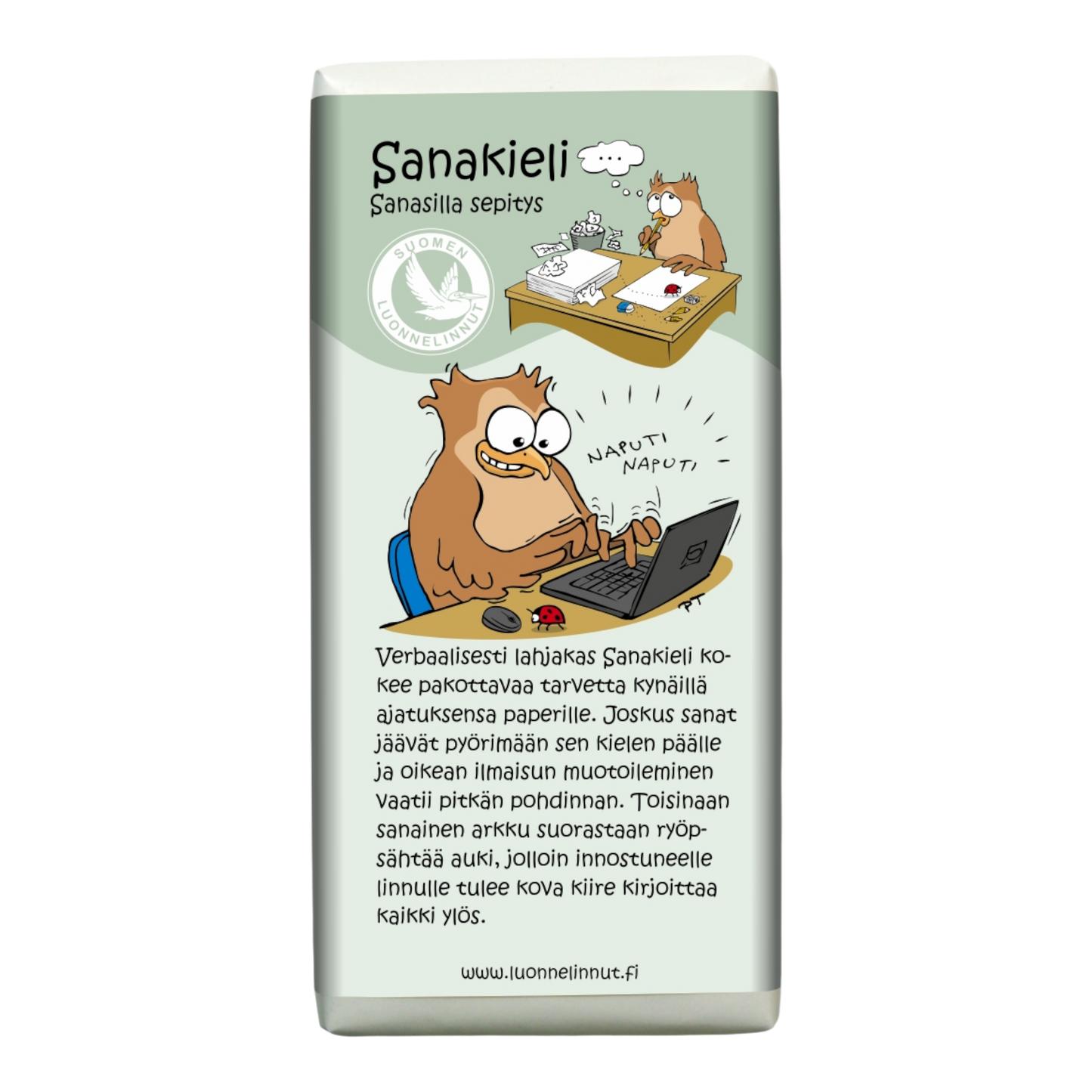 Sanakieli (Sanasilla sepitys) -suklaa 100g