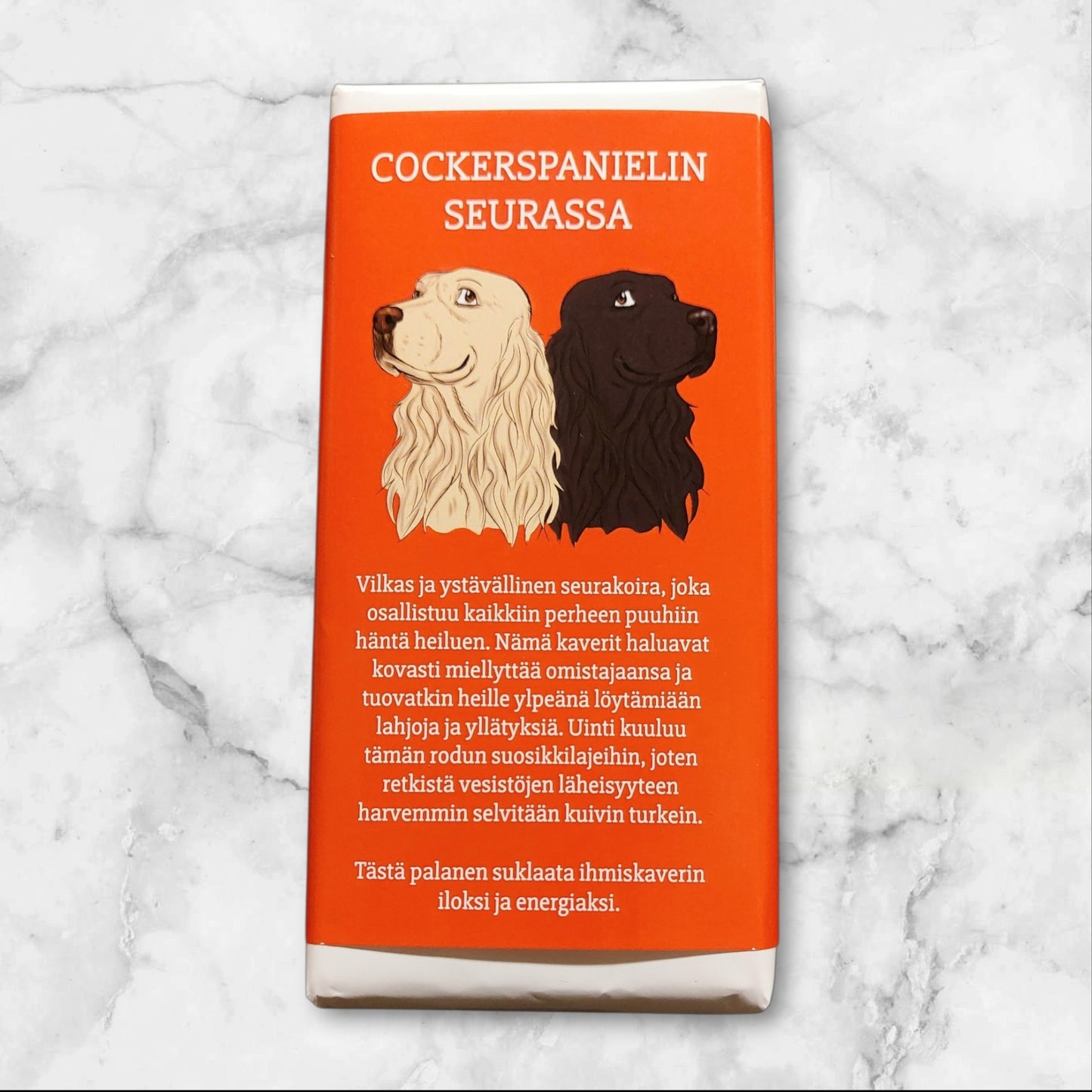 Cockerspanielin seurassa -suklaa 100g