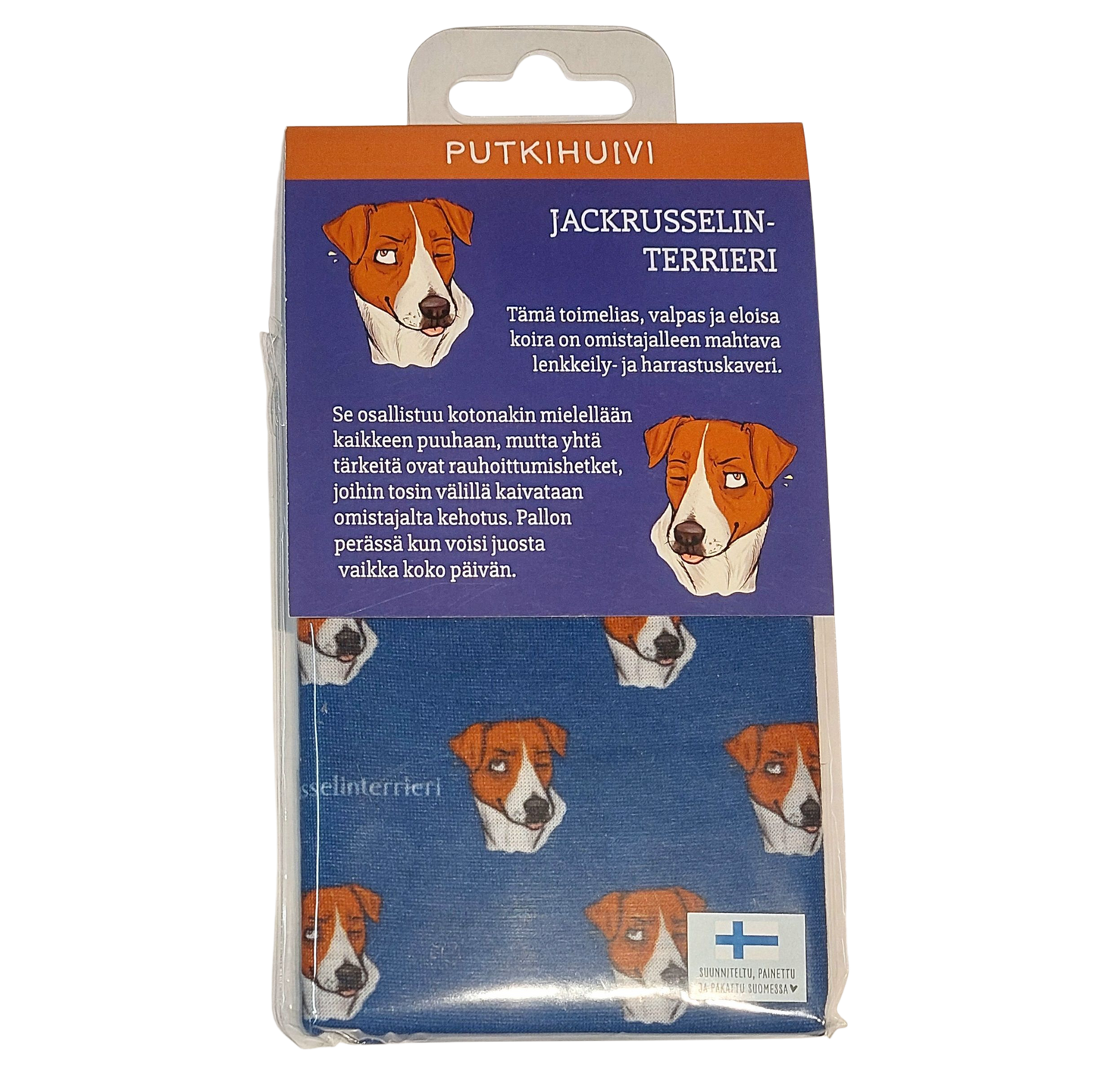 Jackrusselinterrieri -putkihuivi