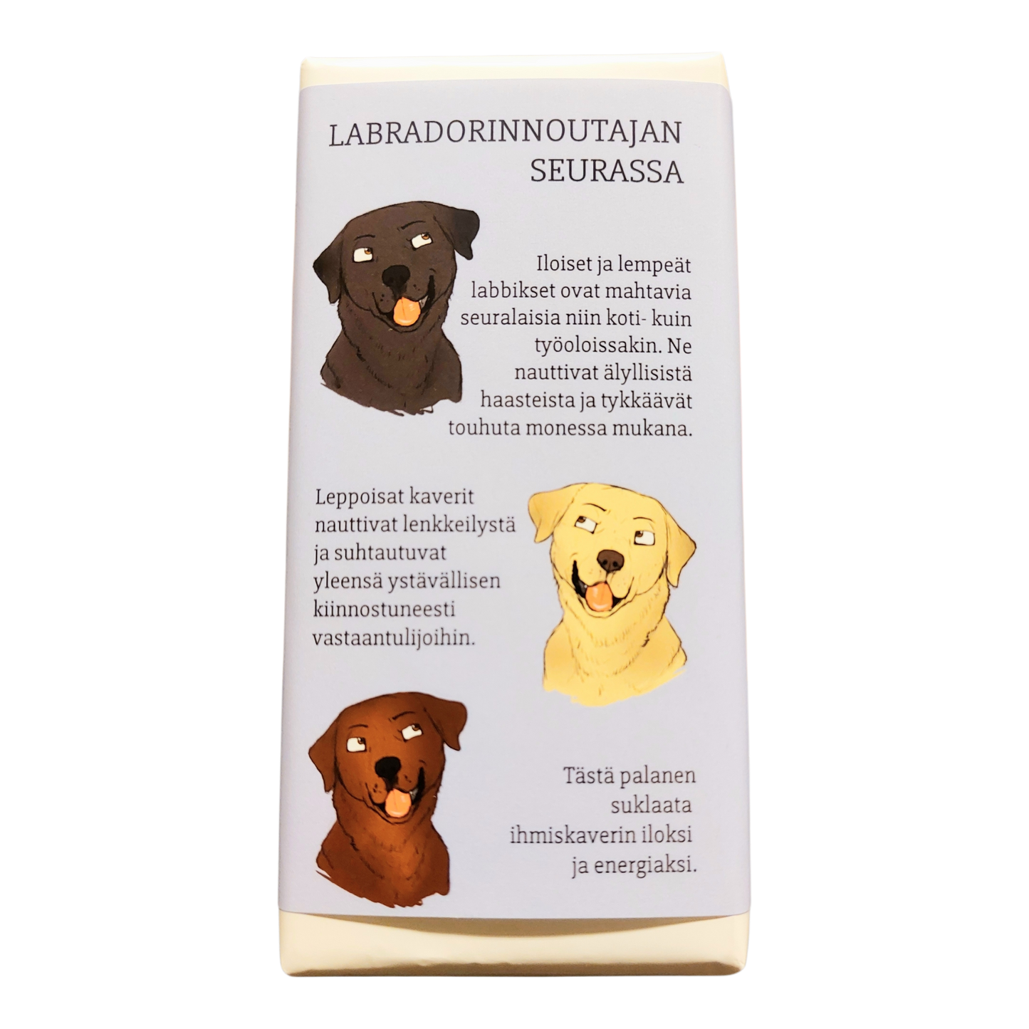 Labradorinnoutajan seurassa -suklaa 100g