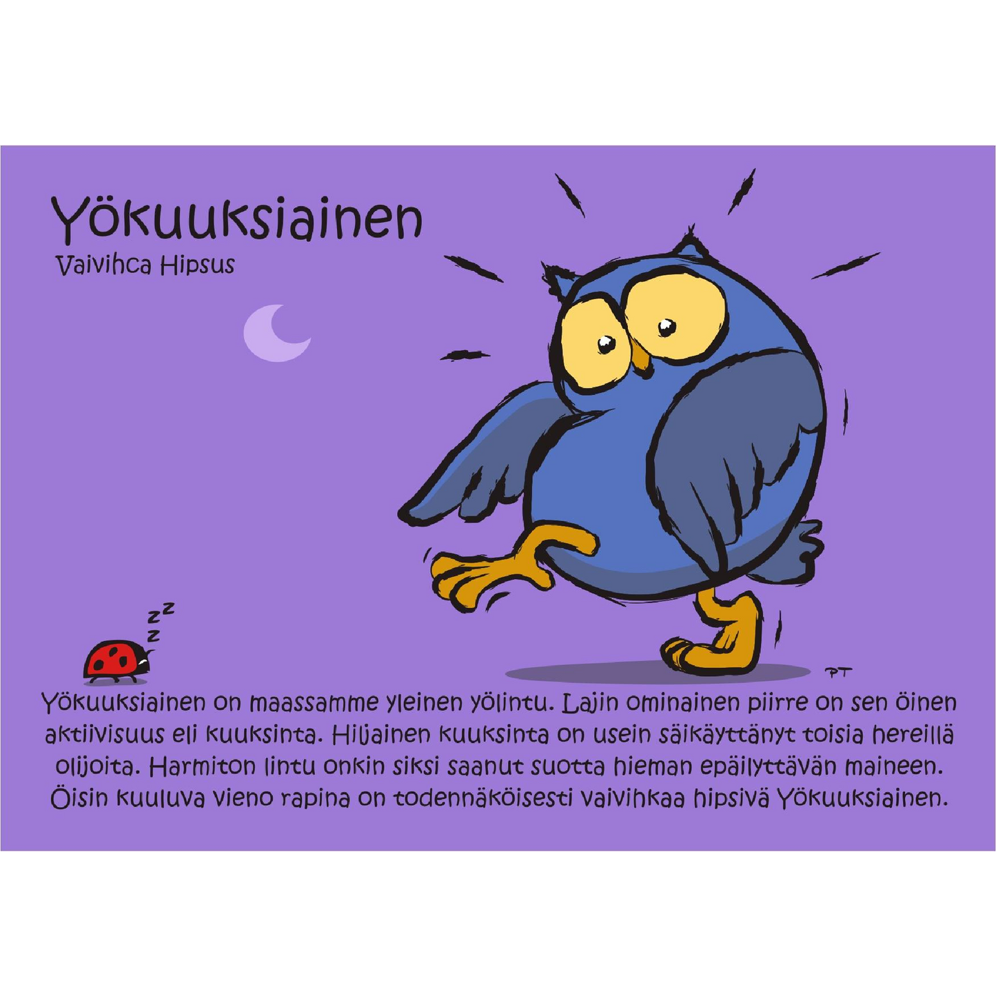 Yökuuksiainen (Vaivihca Hipsus) -postikortti