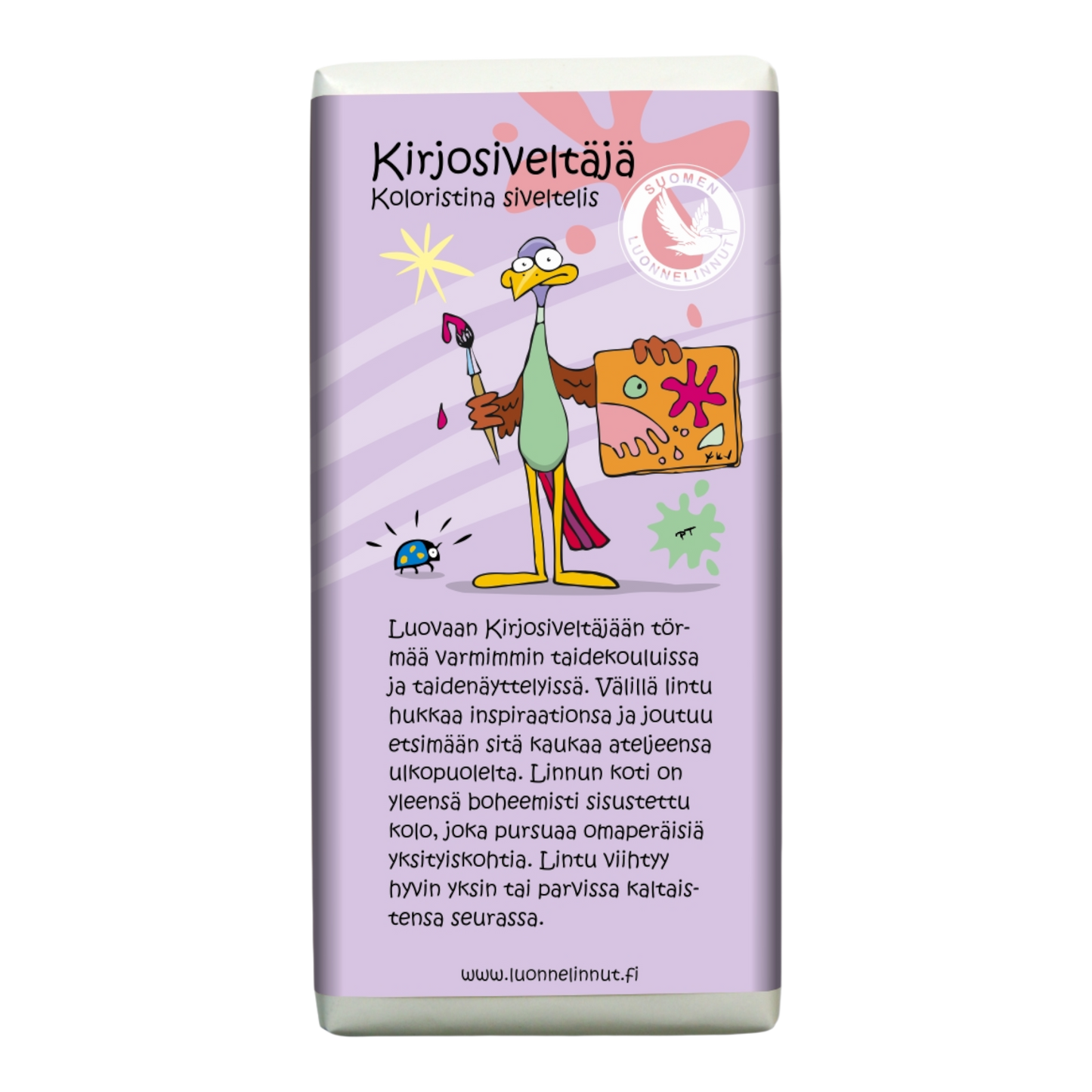 Kirjosiveltäjä (Koloristina siveltelis) -suklaa 100g