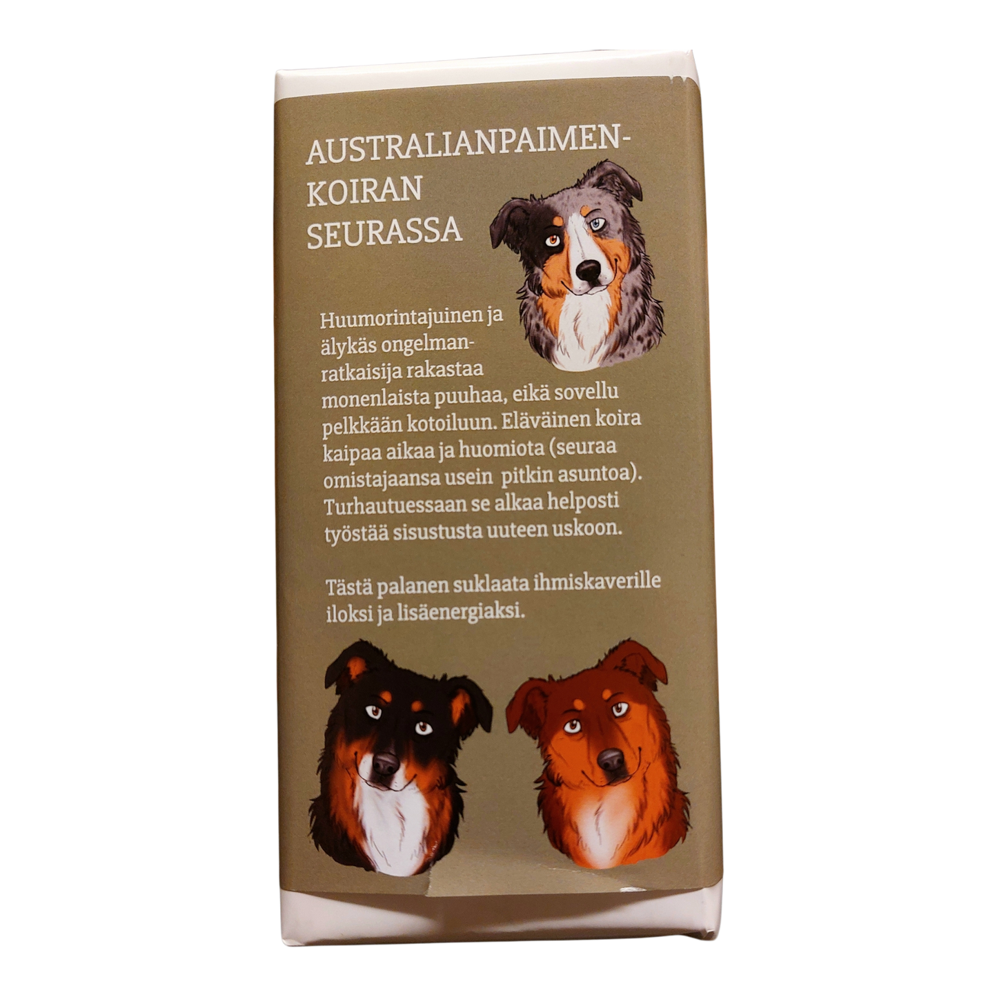 Australianpaimenkoiran seurassa -suklaa 100g