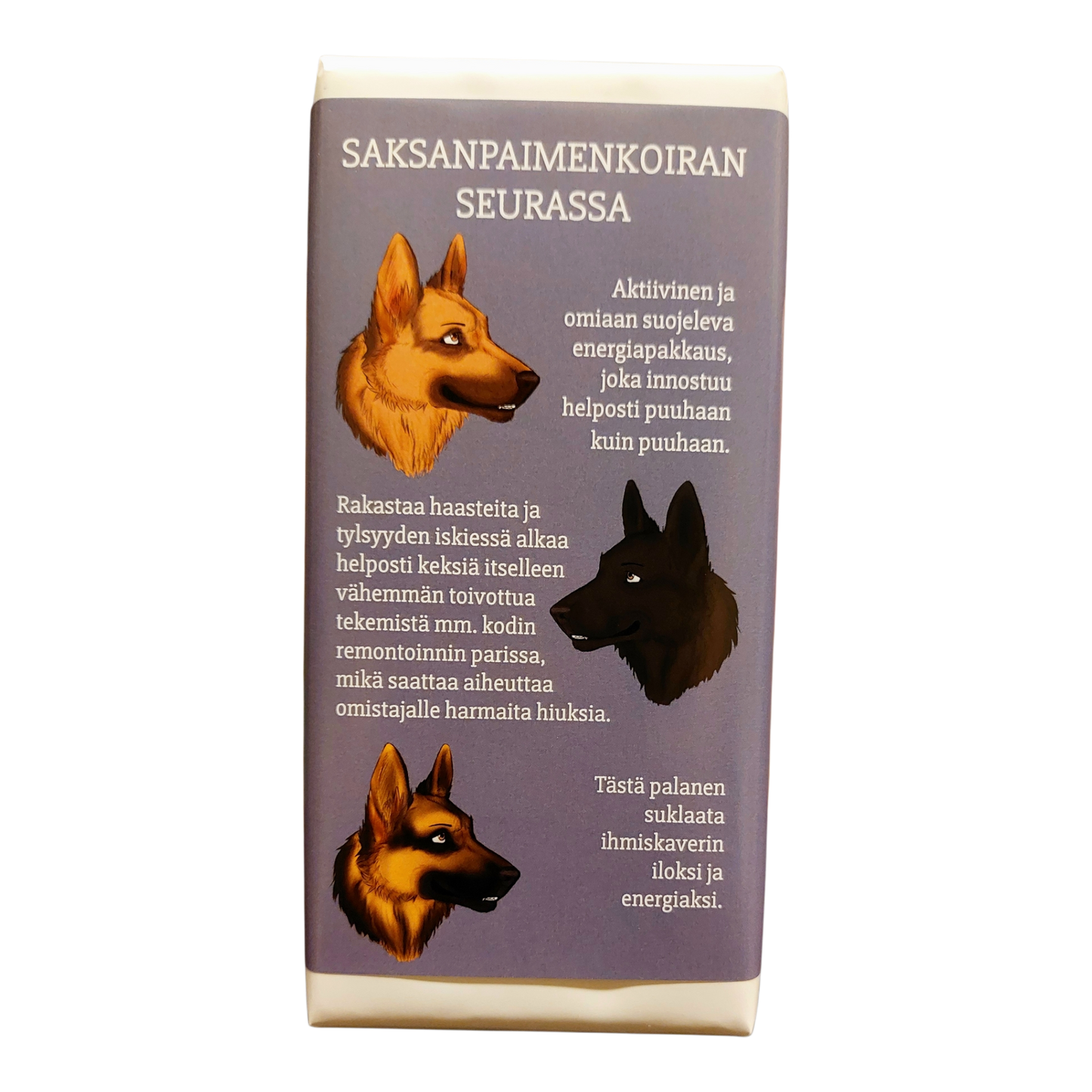 Saksanpaimenkoiran seurassa -suklaa 100g