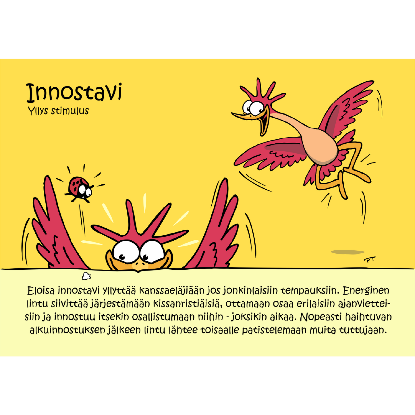 Innostavi (Yllys Stimulus) -postikortti