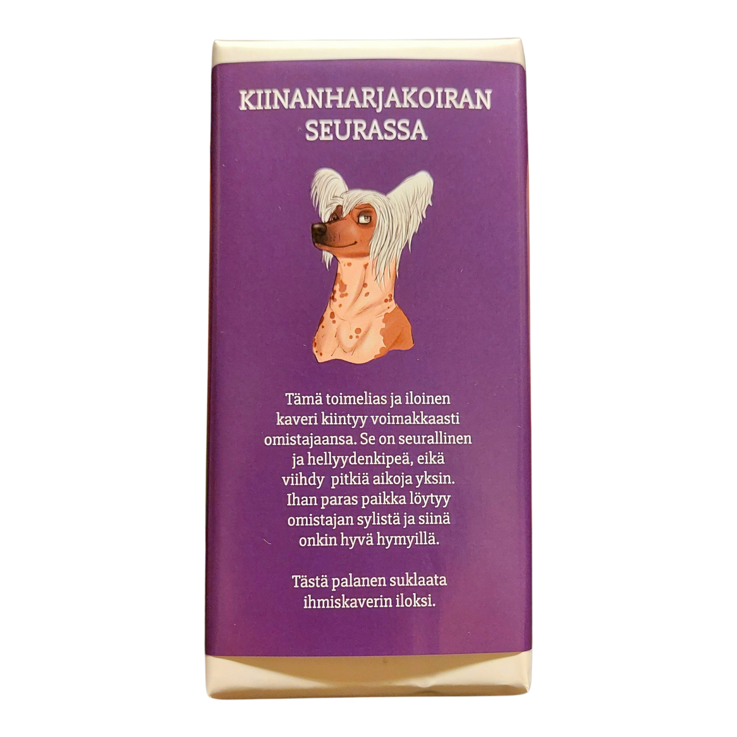 Kiinanharjakoiran seurassa -suklaa 100g