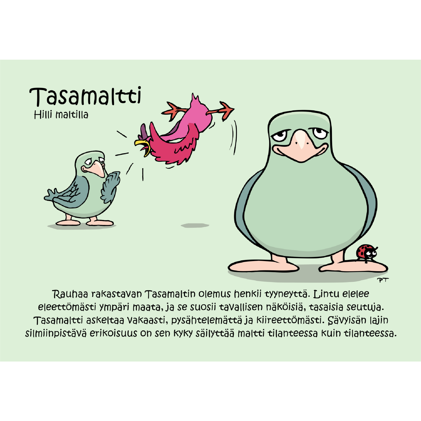 Tasamaltti (Hilli maltilla) -postikortti