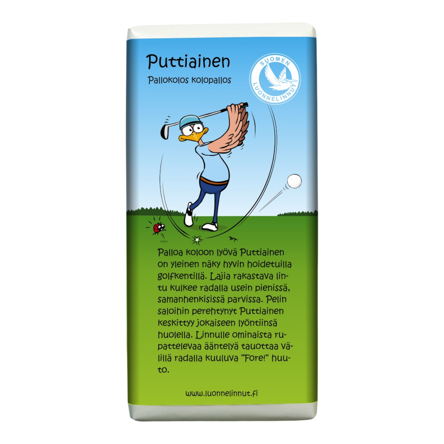 Puttiainen (Pallokolos kolopallos) -suklaa 100g