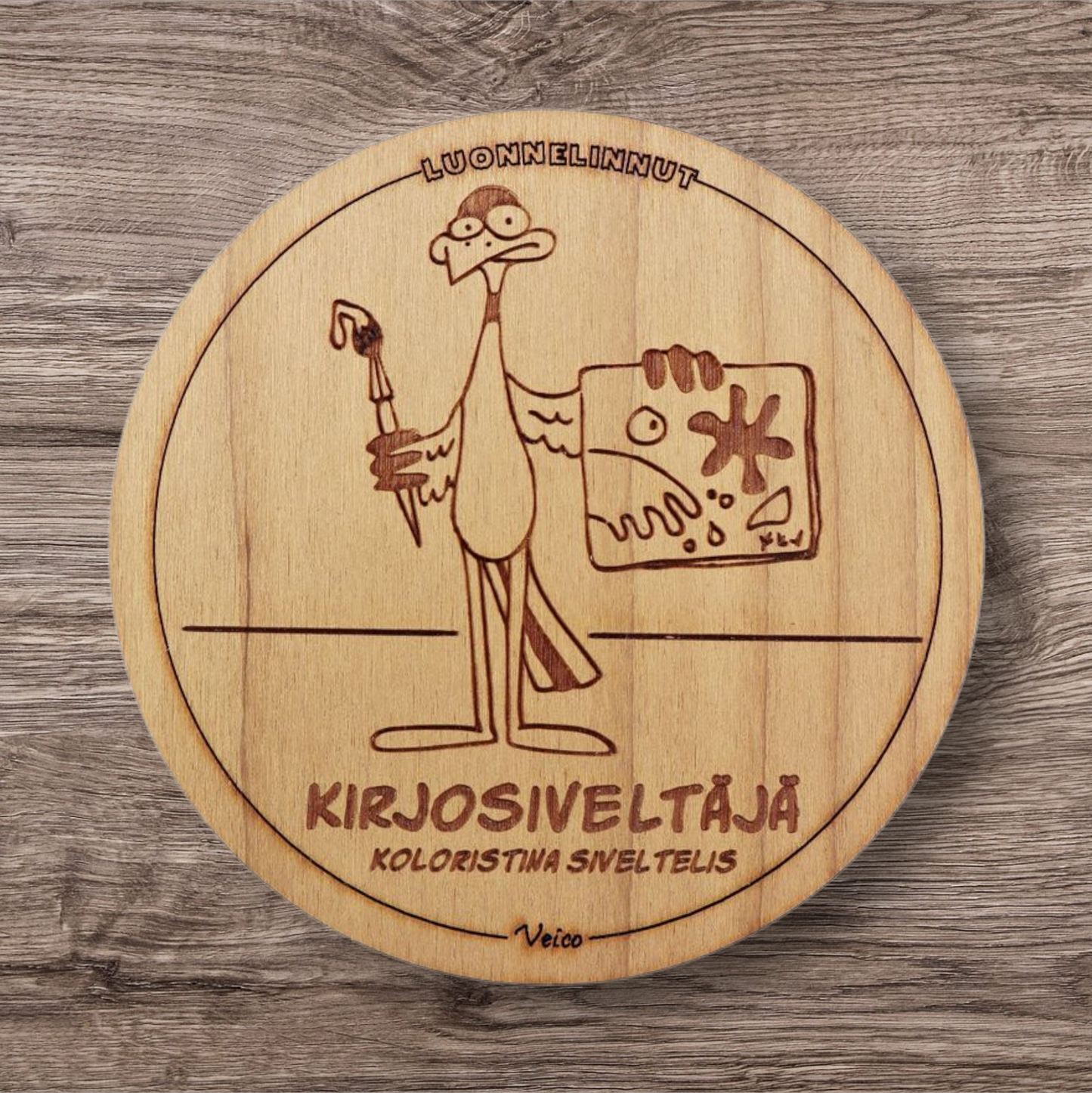 Kirjosiveltäjä (Koloristina siveltelis) -alunen