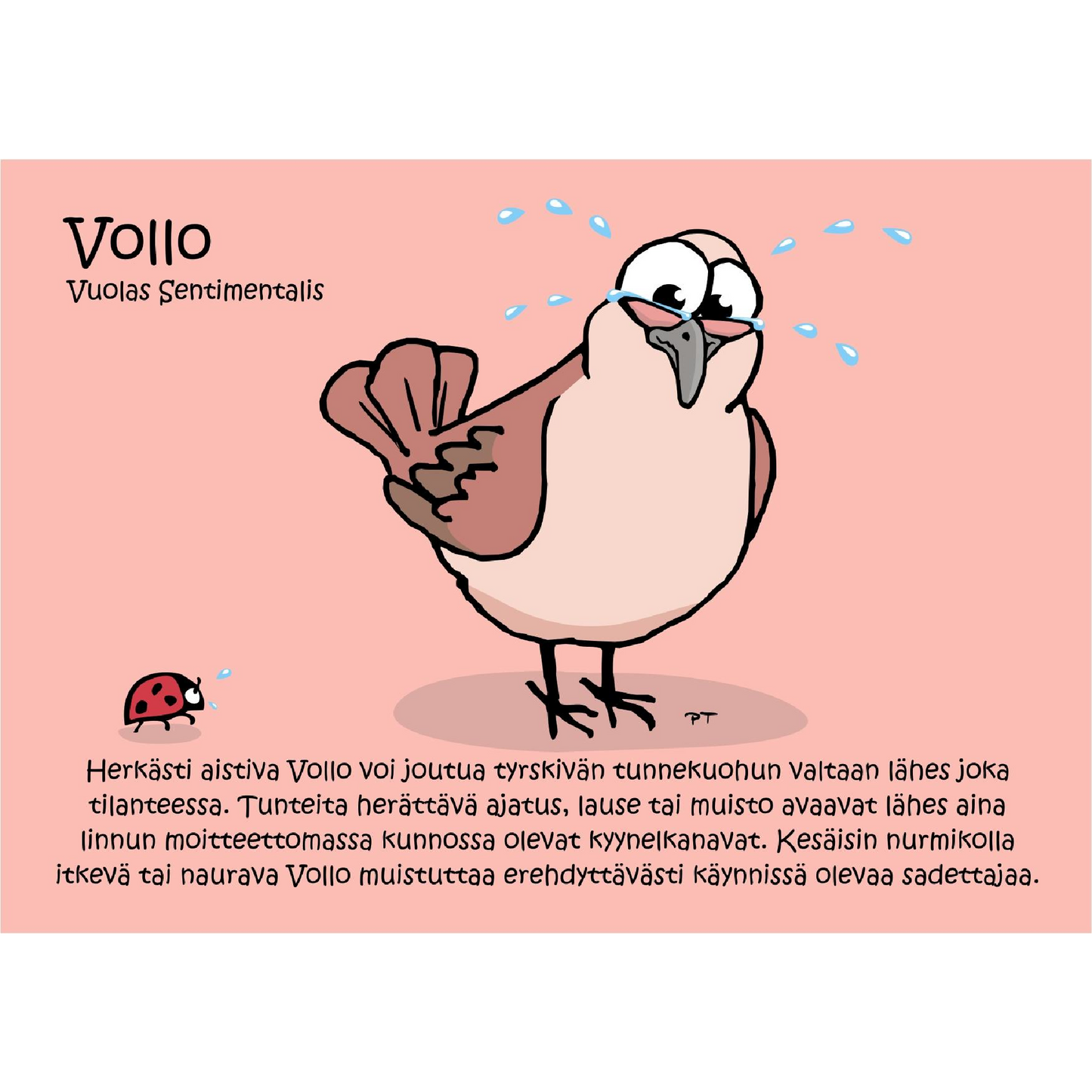 Vollo (Vuolas Sentimentalis) -postikortti