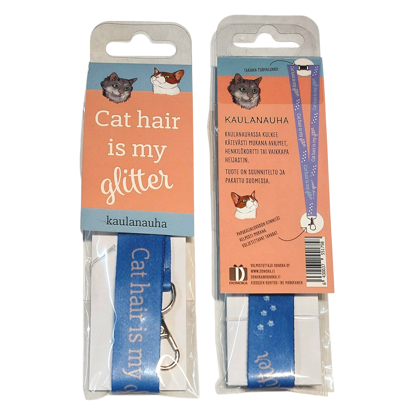 Cat hair is my glitter -kaulanauha