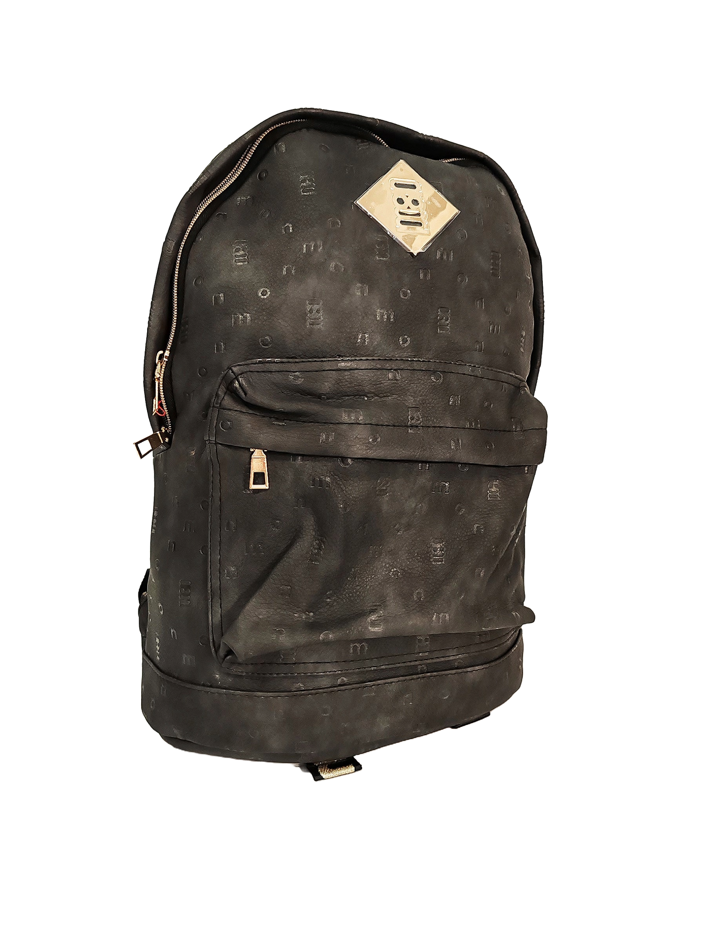 Monmon premium black leather -reppu