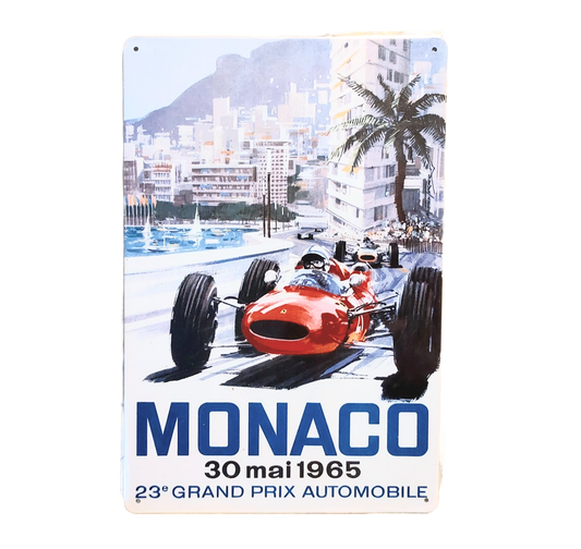 Monaco Grand Prix 1965 -peltikyltti