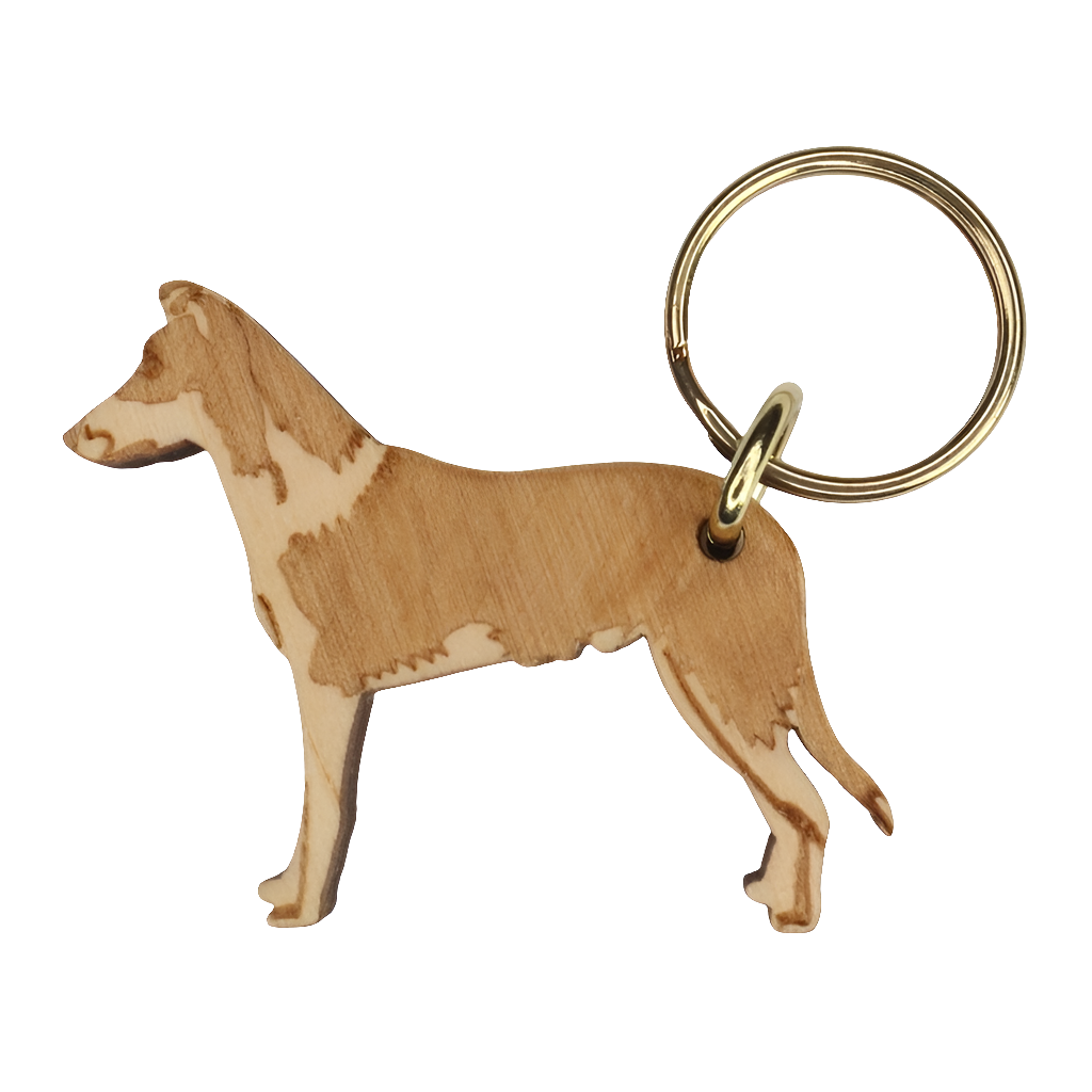 Collie sileäkarvainen -avaimenperä