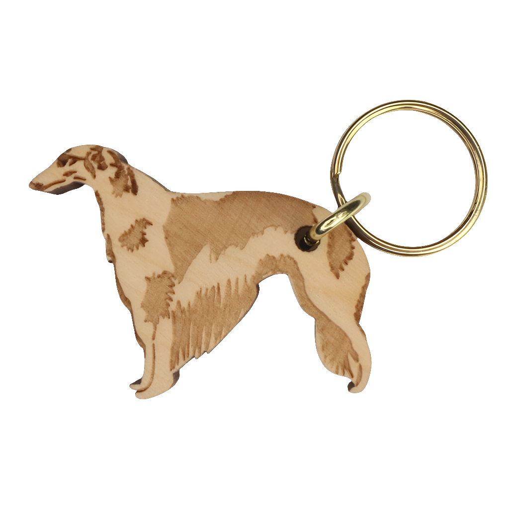 Venäjänvinttikoira borzoi -avaimenperä