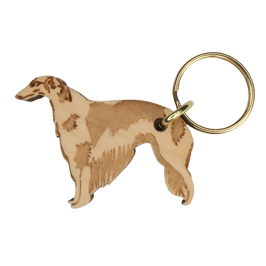 Venäjänvinttikoira borzoi -avaimenperä