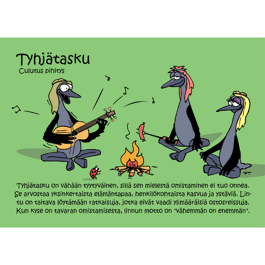 Tyhjätasku (Culutus pihitys) -postikortti