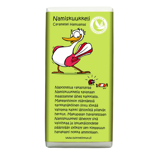 Namiskuukkeli (Caramellei Hamuamas) -suklaa 100g