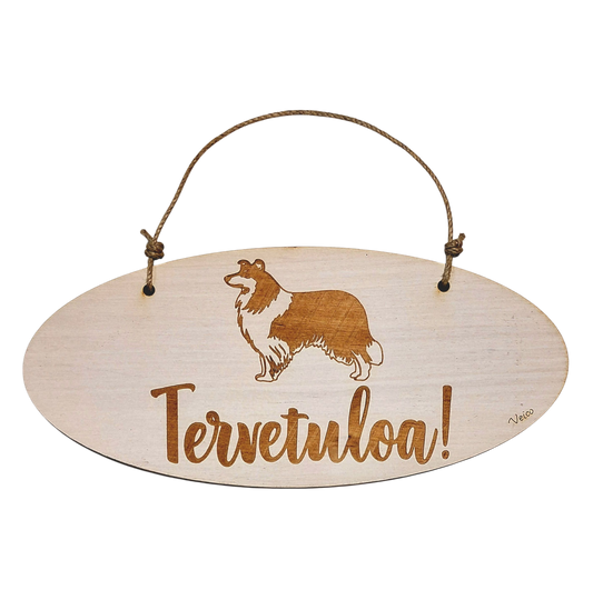 Collie pitkäkarvainen -oviopaste