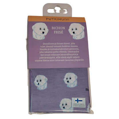 Bichon frisé -putkihuivi
