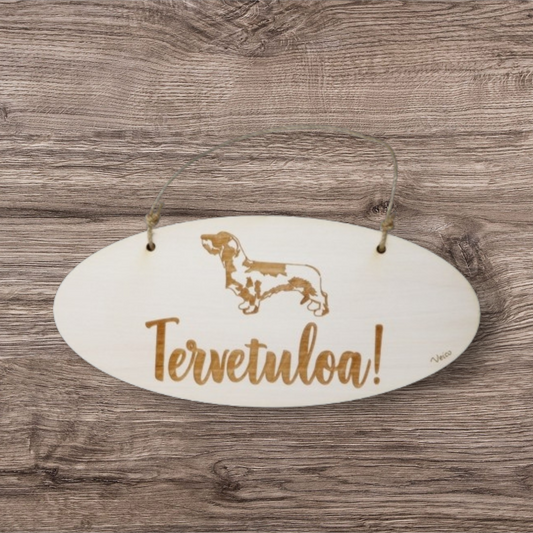 Mäyräkoira karkeakarvainen -oviopaste