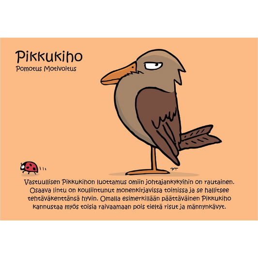 Pikkukiho (Pomotus Motivoitus) -postikortti