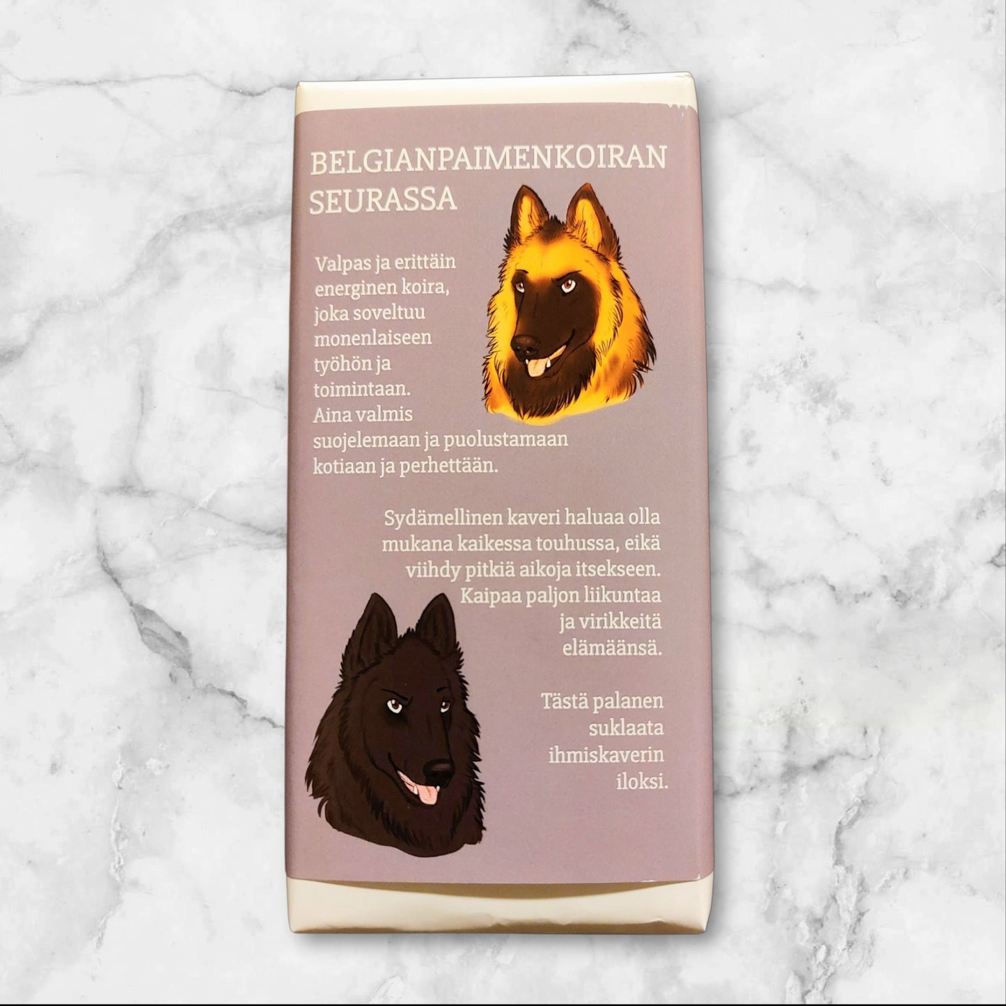 Belgianpaimenkoiran seurassa -suklaa 100g