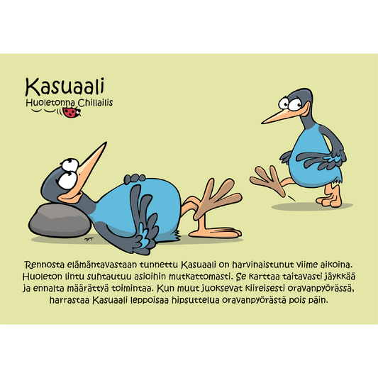 Kasuaali (Huoletonna Chillailis) -postikortti