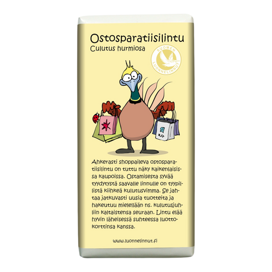 Ostosparatiisilintu (Culutus Hurmiosa) -suklaa 100g