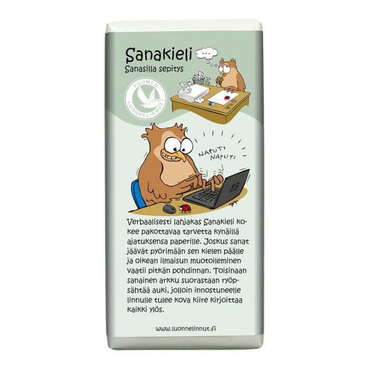 Sanakieli (Sanasilla sepitys) -suklaa 100g