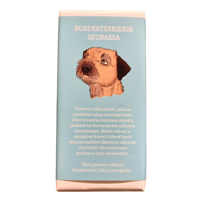 Borderterrierin seurassa -suklaa 100g
