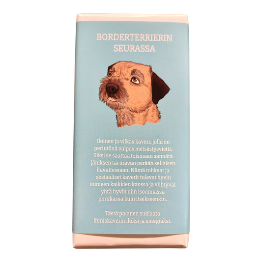 Borderterrierin seurassa -suklaa 100g