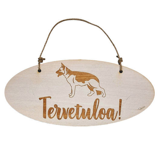 Saksanpaimenkoira -oviopaste