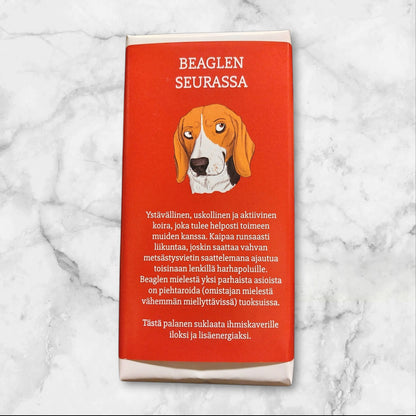 Beaglen seurassa -suklaa 100g