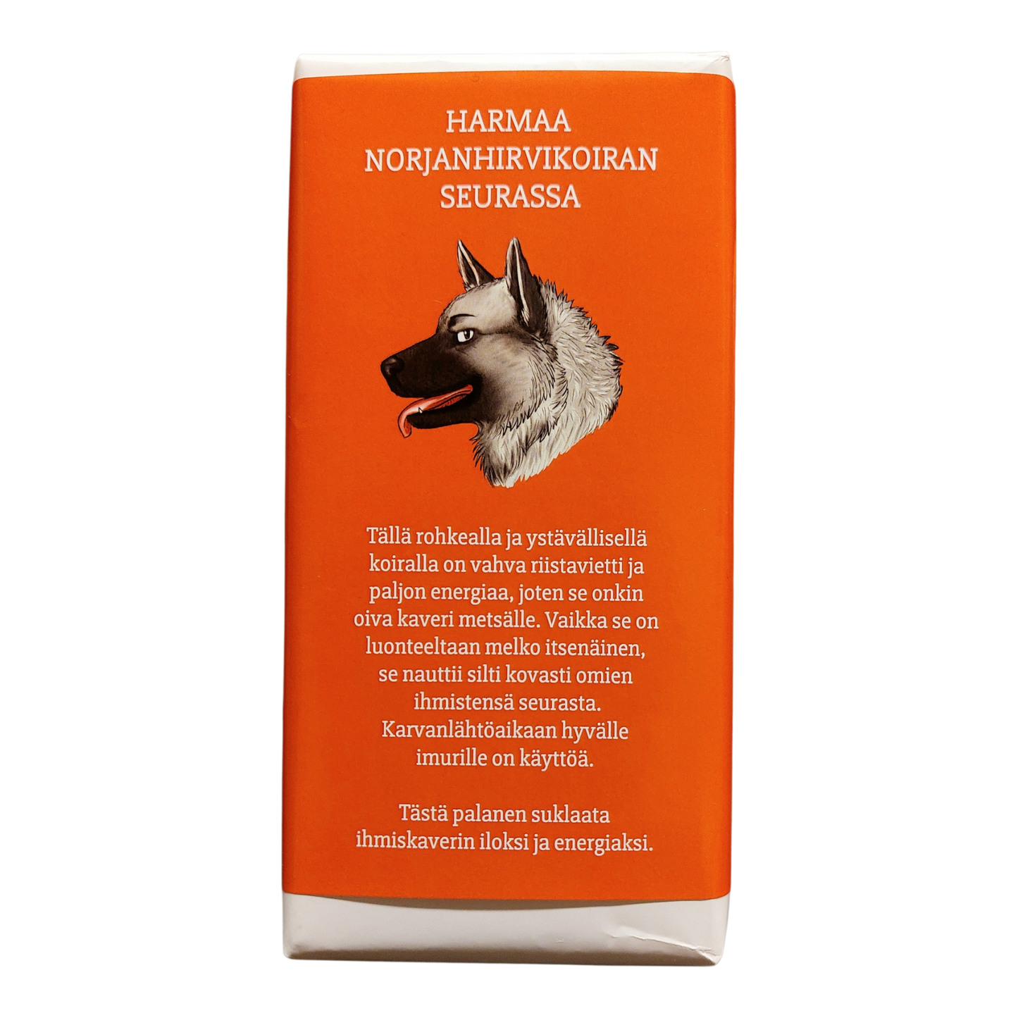 Harmaa norjanhirvikoiran seurassa -suklaa 100g