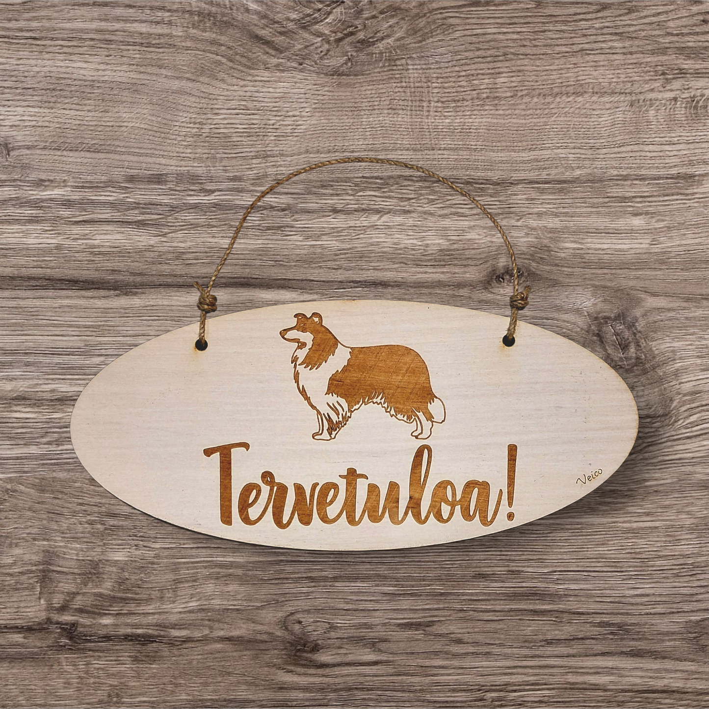 Collie pitkäkarvainen -oviopaste